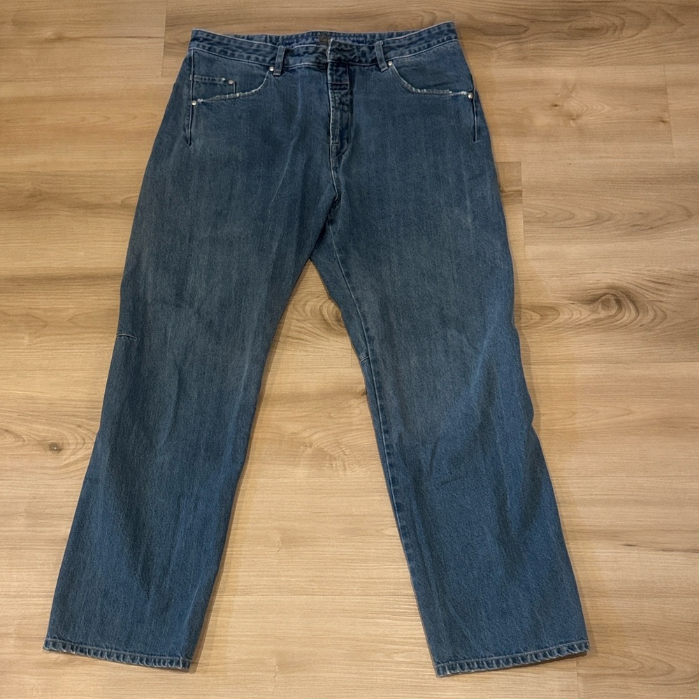 Marithé Francois Girbaud Men’s sz 36 light wash Straight Fit Blue Jeans